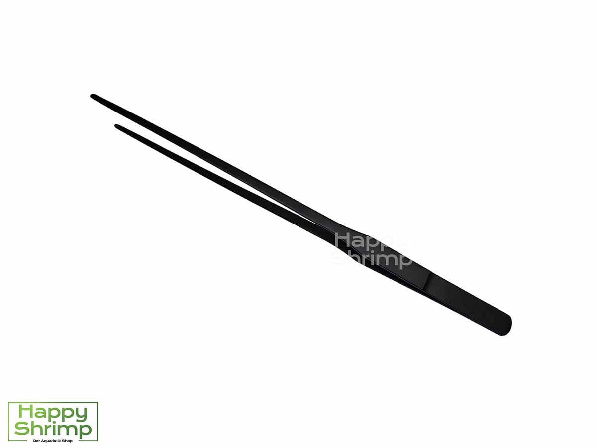 Aquarium Pinzette Gerade Schwarz Diese Aquarium Pinzette sieht mit der schwarzen Farbe nicht nur schick aus, sondern eignet sich mit ca. 27cm perfekt für Kallax Aquarien.