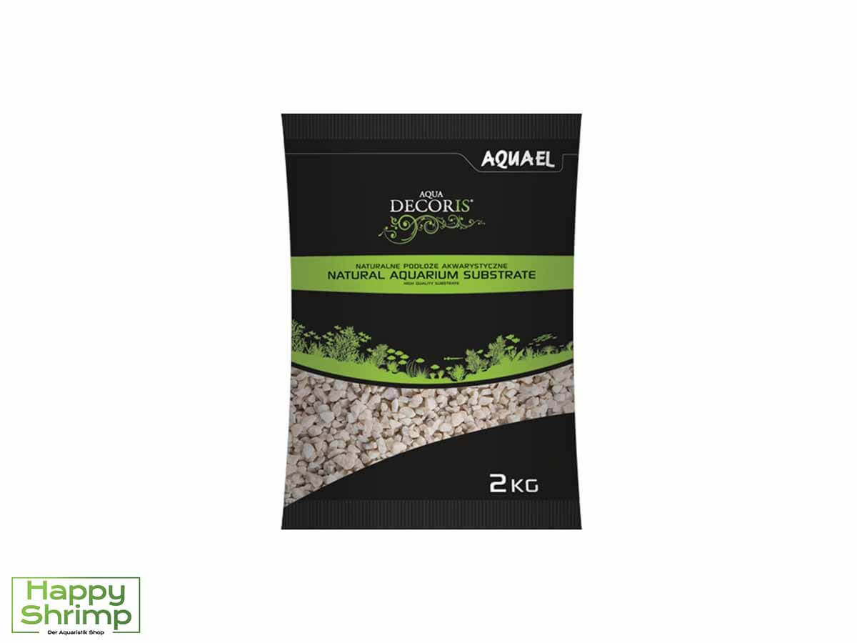 Aquael Dolomite Kies ist ein sehr dekorativer heller Bodengrund.