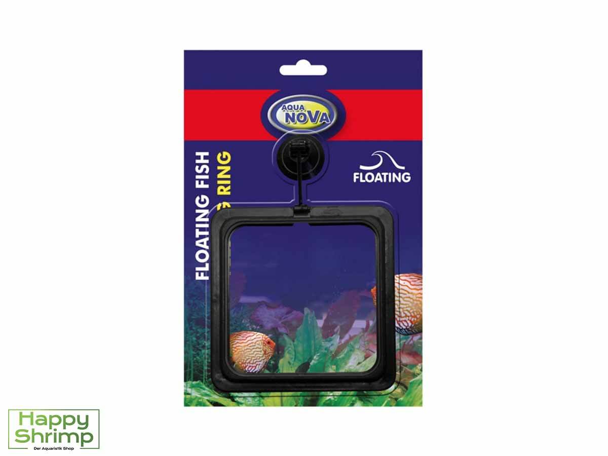 Der Aqua Nova Futterring eckig hilft besonders in Aquarien mit Schwimmpflanzen. Zusätzlich erleichtert der Ring die Fütterung von Fischen.