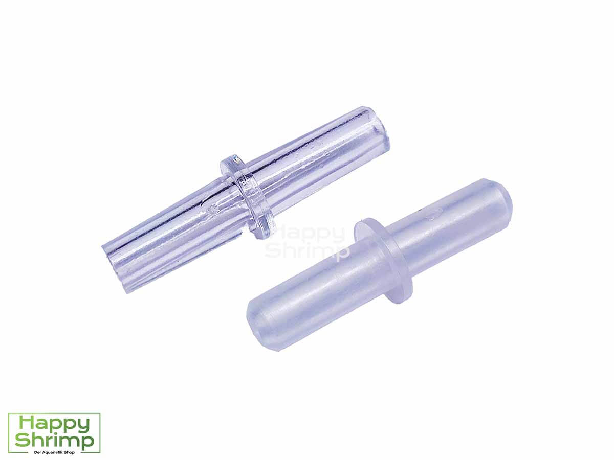 Schlauchverbinder 4/6 mm Wir haben Schlauchverbinder 4/6 mm in zwei verschiedenen Ausführungen.