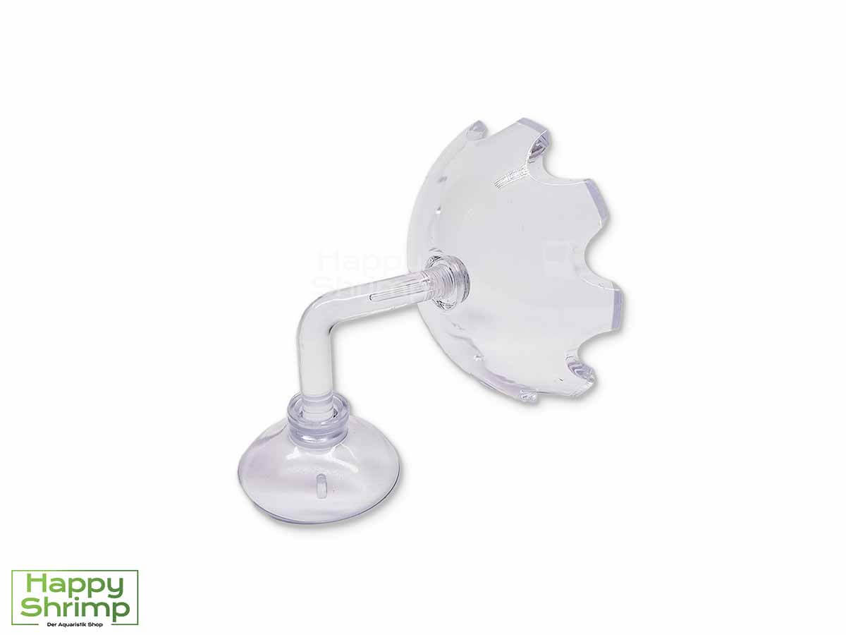 Diese Garnelen Futterschale kannst du mit Hilfe des Saugnapfes ganz leicht an deiner Aquarium Scheibe befestigen.