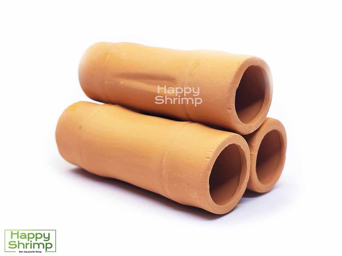 Eine schicke Garnelenröhre 3er Pyramiden Anordnung aus Ton. Ach sehr gut geeignet für kleine Krebse oder Baby Garnelen.
