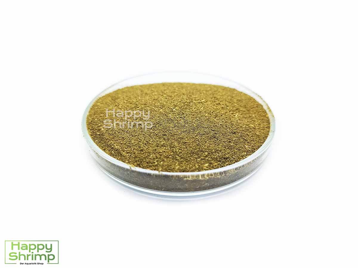 12 Kräuter Pulver kann optimal als Staubfutter für Garnelen in deinem Aquarium verwendet werden. Auch für Shrimp Lollies geeignet.