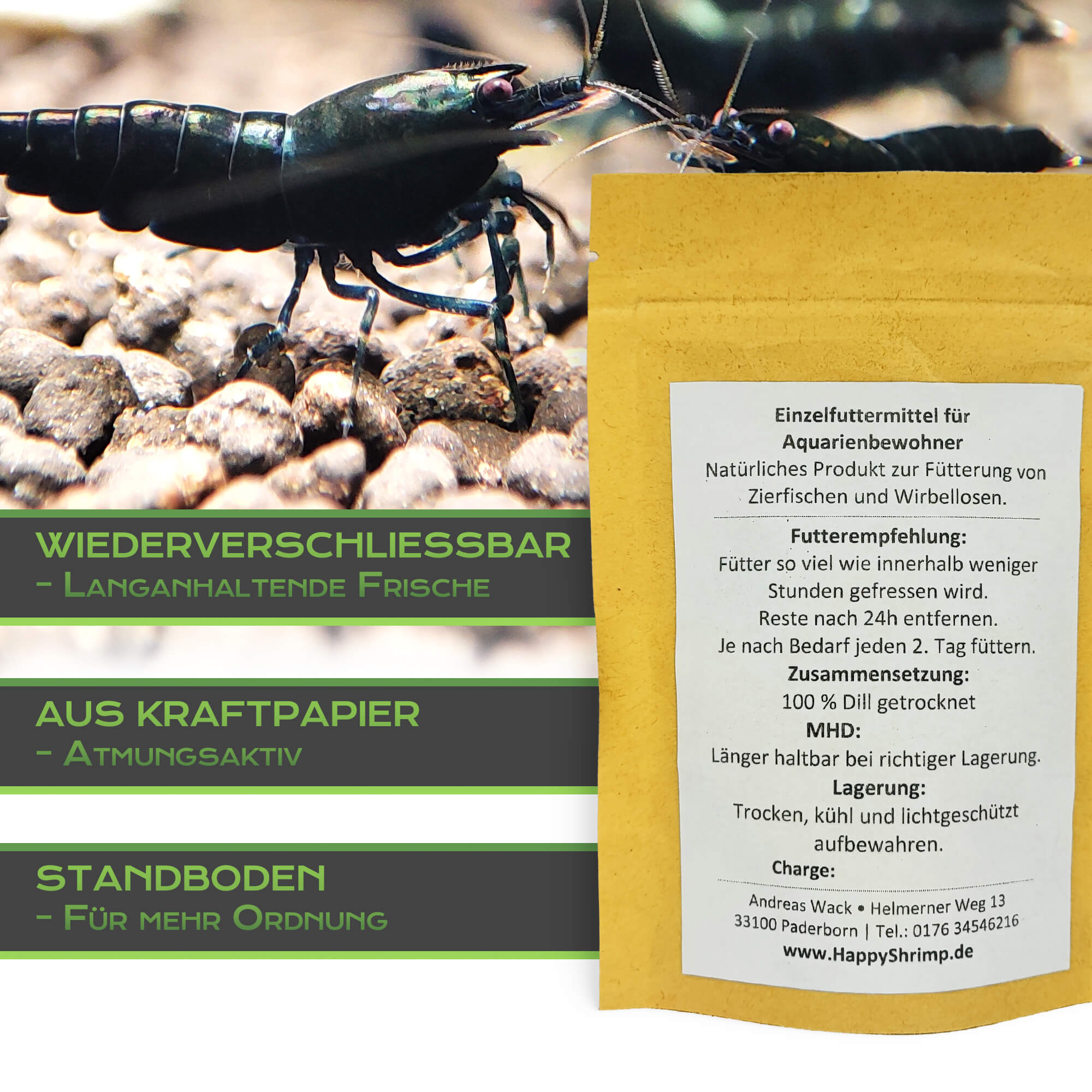 Dill Futtersticks für Garnelen, Krebse, Schnecken uvm4 Dill Futtersticks für dein Garnelen Aquarium. Beliebt als, Garnelenfutter, Schneckenfutter, Krebsfutter oder für Welse.