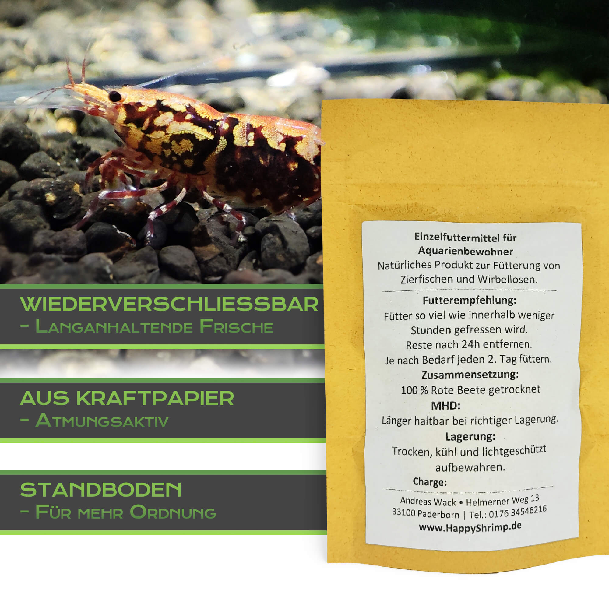 Rote Beete Futtersticks für dein Garnelen Aquarium. Beliebt als, Garnelenfutter, Schneckenfutter, Krebsfutter oder für Welse.