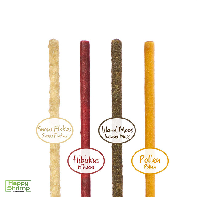 GlasGarten Shrimp Lollies wurden für dein Garnelen Aquarium konzipiert. Diese Lutscher sind ein Ideales Garnelenfutter für die Zucht von Wirbellosen.