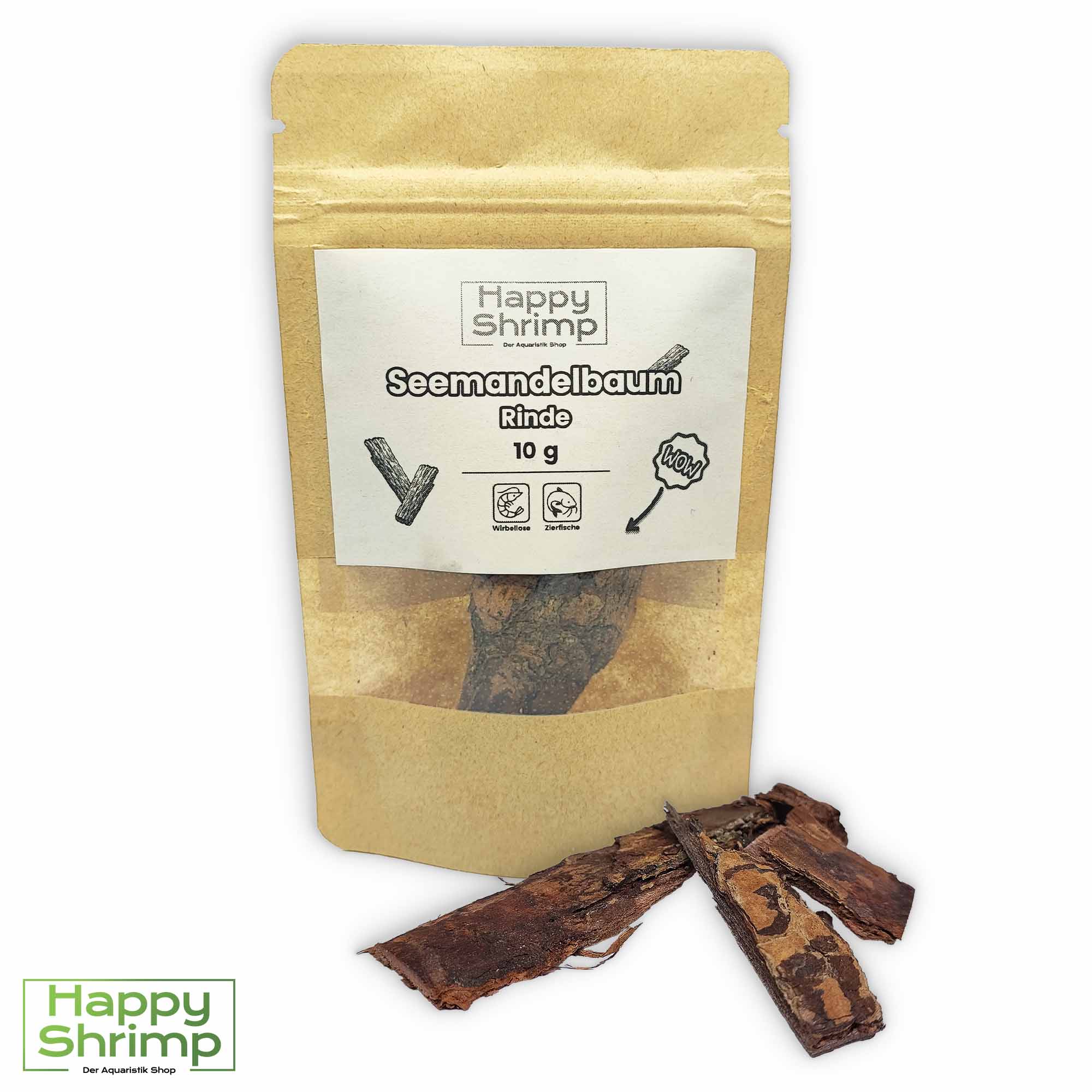 Seemandelbaumrinde verbessert die Wasserqualität deines Aquariums und dient nebenbei als natürliche Versteckmöglichkeit für deine Garnelen.