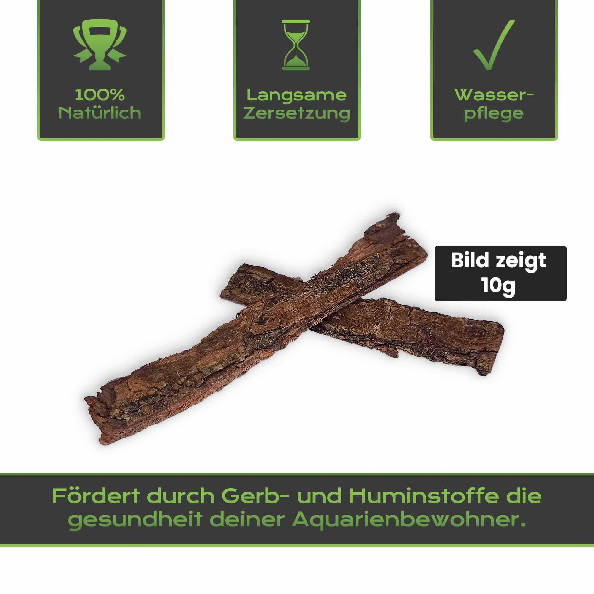 Seemandelbaumrinde verbessert die Wasserqualität deines Aquariums und dient nebenbei als natürliche Versteckmöglichkeit für deine Garnelen.