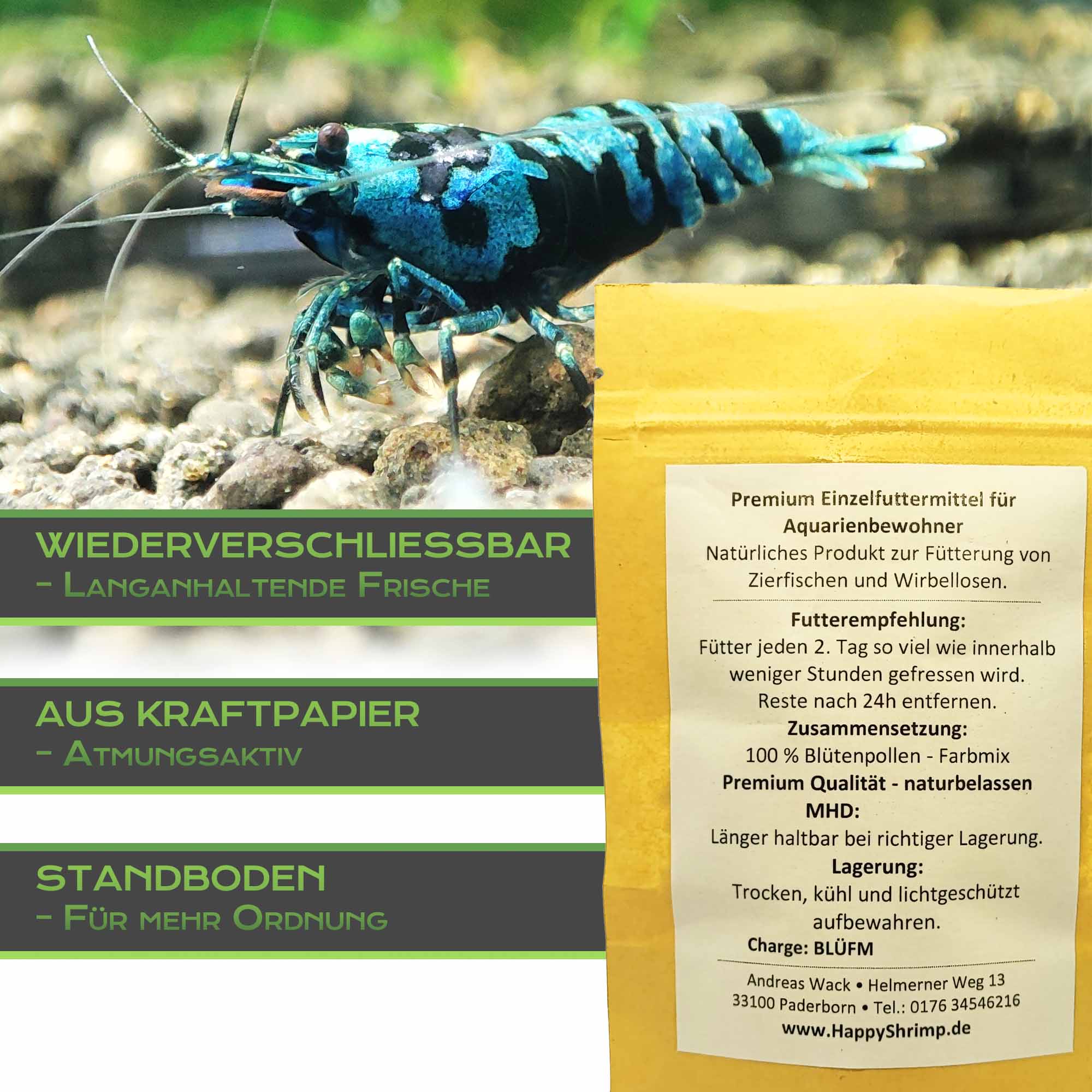 Blütenpollen sind bei allen Aquarientieren sehr beliebt. Egal ob Garnelen oder Fische.